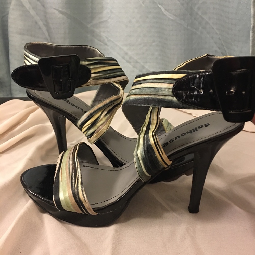 SOLD Dollhouse Multi-color platform dress sandal